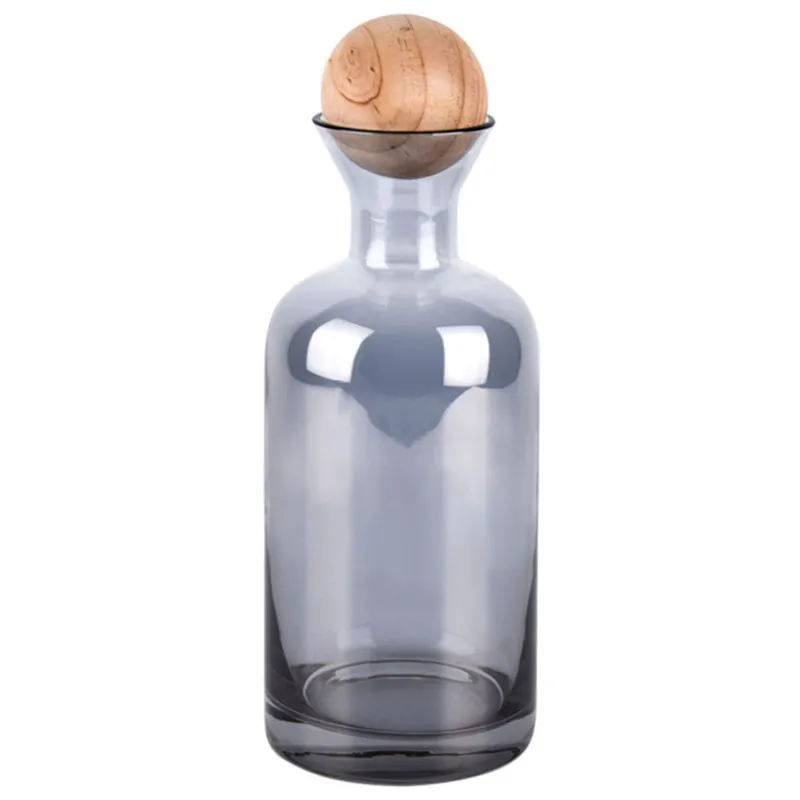 Carafe Danoise Vintage Mid-Century - Verre Clair 1 Litre, Style Moderniste