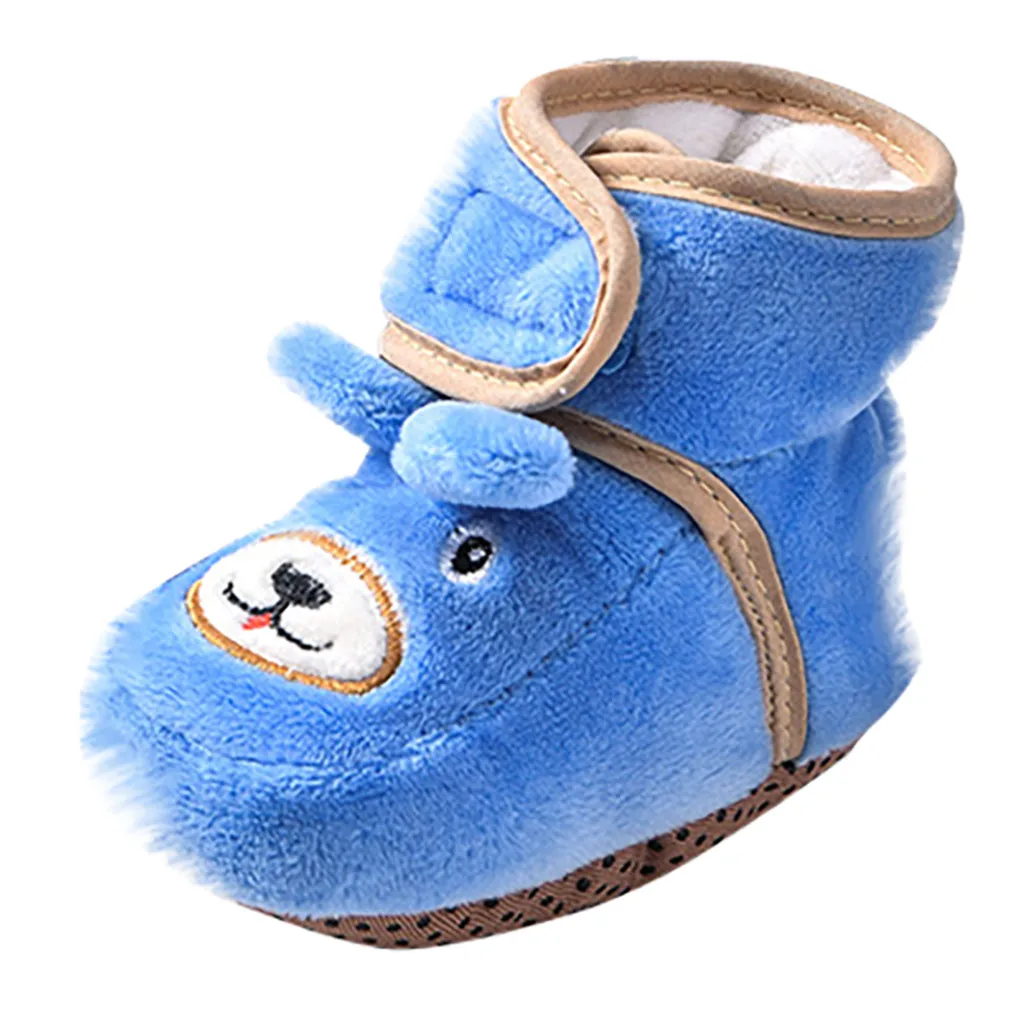 Обувь для маленьких девочек и мальчиков; Модные Удобные однотонные мягкие ботинки на шнуровке для малышей; обувь для малышей; зимние теплые ботинки; ботинки - Цвет: C1