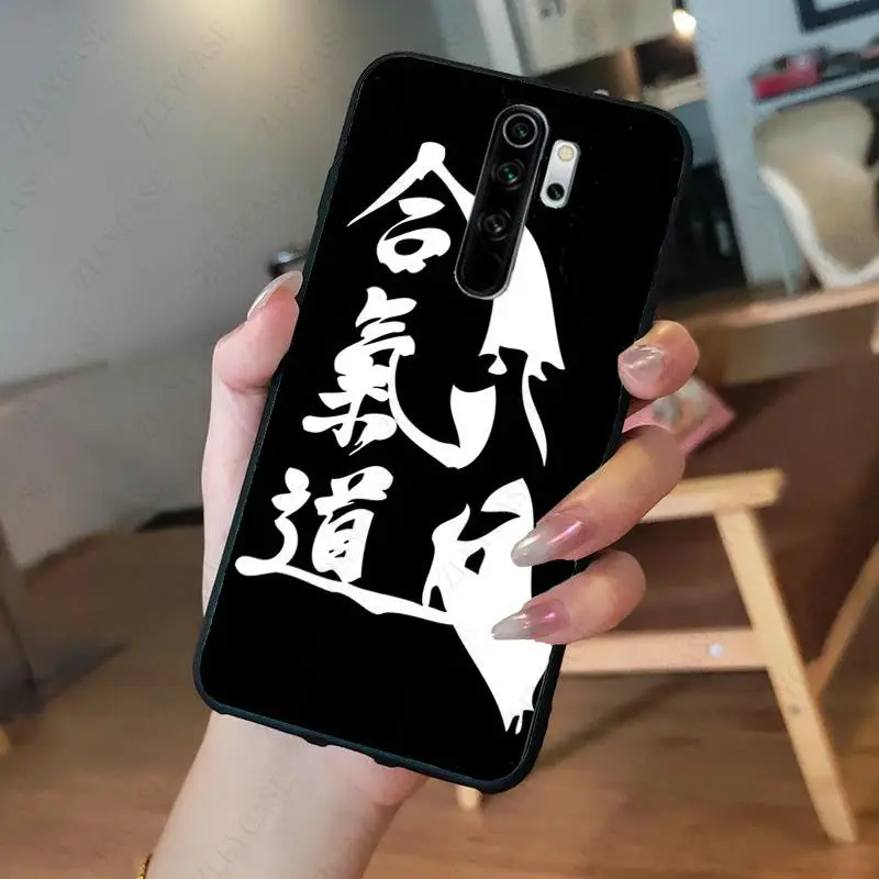 xiaomi leather case glass Japan aikido Judo Fitness Phone Case for redmi note8pro note7 note5 note6pro 7 7A 8 8A Note8T note9s note9pro Cellphones xiaomi leather case custom