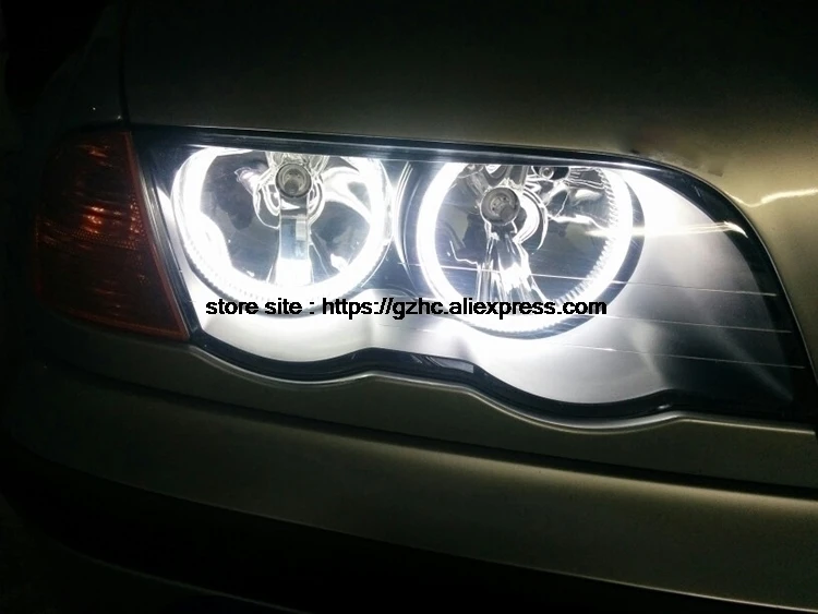 Для Lada Priora VAZ 2170 2171 2172 ультра яркий дневной свет DRL CCFL ангельские глазки демон глаза комплект Теплый Белый Halo Кольцо