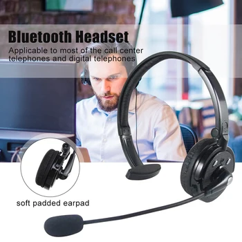 

Wireless Aviation Noise Cancelling Video Conference Bluetooth Headset USB Rechargeable Truck Driver Single Channel With Mic
