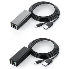 1 м Micro USB2.0 к RJ45 10/100 Мбит/с USB Ethernet адаптер сетевой карты Ethernet адаптер для пожарной ТВ-карты