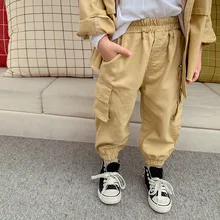 Осенняя новая стильная детская одежда в Корейском стиле; детский универсальный комбинезон для мужчин и женщин; детский осенний повседневный комбинезон