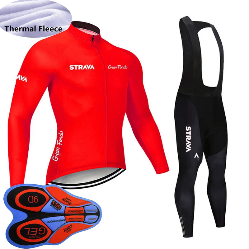 Новая мужская зимняя велосипедная Джерси с длинным рукавом термальная флисовая