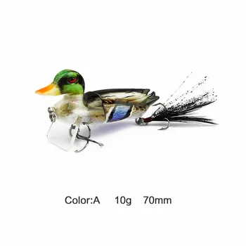 

3D Suicide Floating Duck Bass Muskie Pike Fishing Lure Bait X5Y2 Accessories H7JP