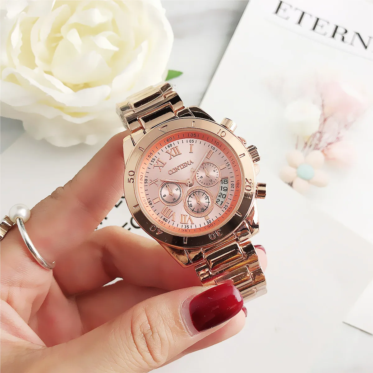 

CONTENA Fashion Ladies Wrist Watch Feminino Montre Femme Watches free shipping Quartz Watch Female Clock Relogio