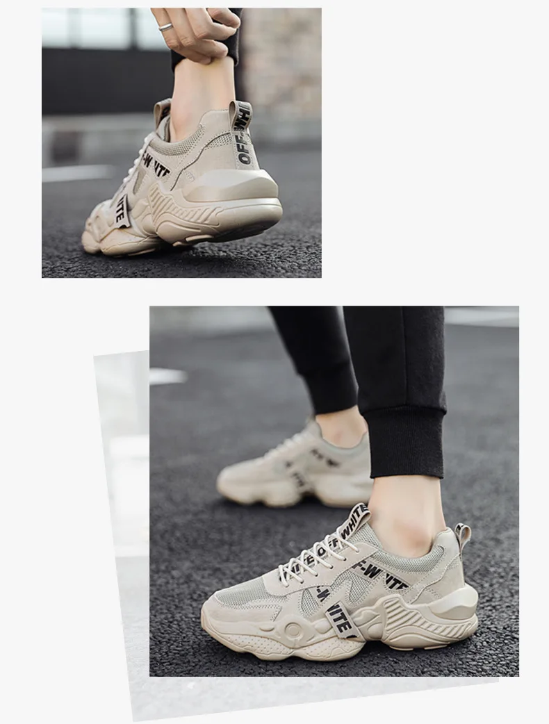 New Style Autumn MEN'S SHOES Korean-style Trend Sports Casual Breathable INS Dad Online Celebrity Running Versatile Trendy