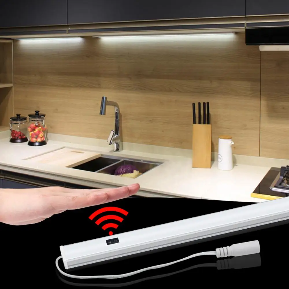 Details about   3 Colors USB LED Light Under Cabinet Kitchen Bedroom Sensor Motion Lights Sweep 