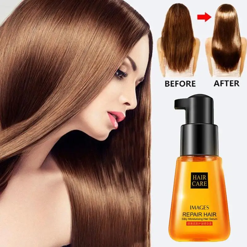 70ml IMAGES Moroccan Pure Argan Oil Hair Essential Oil Dry Hair Hair Keratin Care Treatments Repair Oil For Frizzy Scalp Ca L1H6