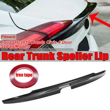 

White / Blue / Black Car Rear Trunk Boot Lip Spoiler Wing Lid Big For Honda For Civic 4Dr Sedan 2016 2017 2018 MCX Spoiler Wing