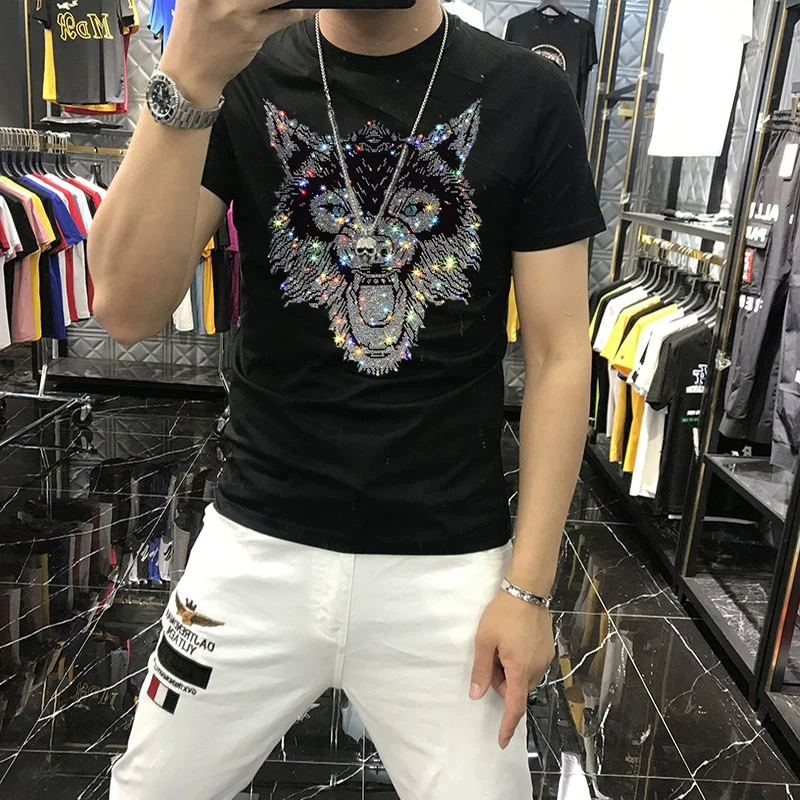 

Футболка мужская с принтом, дышащая повседневная спортивная рубашка из чистого хлопка, с круглым вырезом, популярная модель, лето