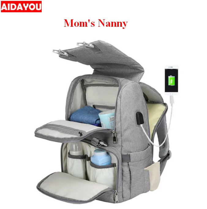  Diaper Bag Backpack Multi-Function Baby Bag Maternity Nappy Travel Large Capacity Waterproof Durabl