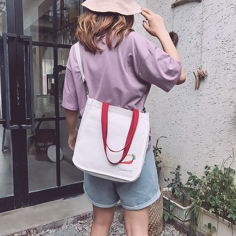 Новая стильная холщовая сумка-мессенджер сумка на плечо для колледжа Повседневный стиль сумка на плечо модная женская сумка в Корейском стиле