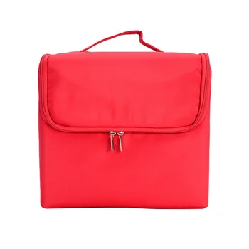 

Portable Travel Nail Art Shoulder Strap Large Capacity With Handle Mascaras Zippered Dustproof Jewellery Storage Bag Cosmetics
