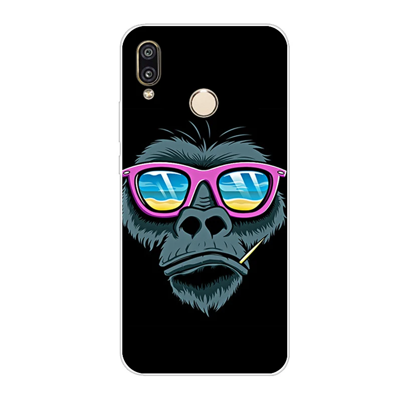 Мягкий чехол для телефона из ТПУ для huawei P20 Lite, разноцветный окрашенный чехол для huawei P20 Lite Capa Funda P20Lite 5,84"