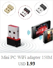 USB беспроводной адаптер 1 Вт наружный wi-fi-приемник 2,4 ГГц 150 Мбит/с высокой мощности 13 DBI антенна мягкий AP беспроводной передатчик дропшиппинг