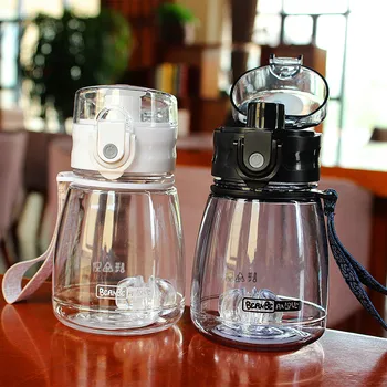 

300ml Baby Kids Movement Drinking Cup Cartoon Feeding Bottles With Straws Portable Children Cups Drinkware Cup