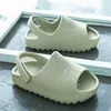 Summer Baby Toddler Kids Adults Slip-On Sandals Boys Girls Foam Beach Slides Candy Color Children Brand Breathable Sandals 4