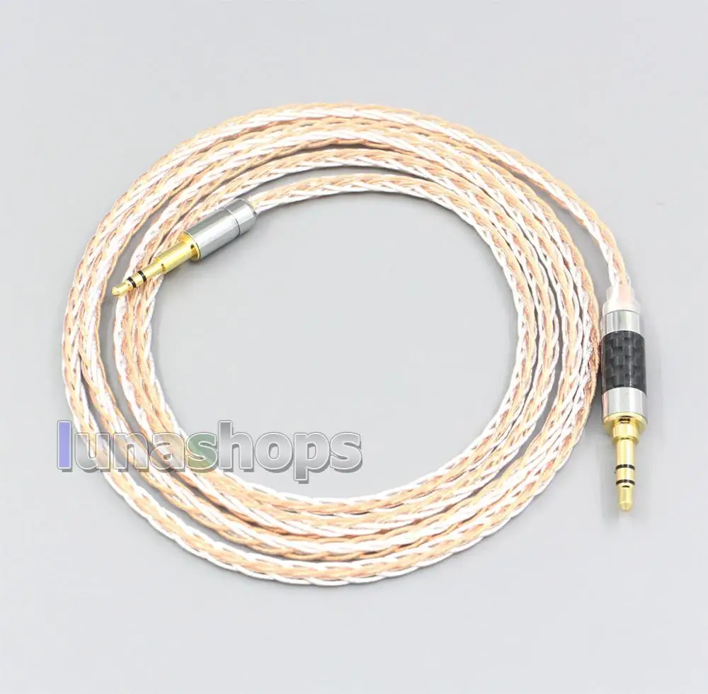 XLR 6 5mm 4 4mm 2 5mm 800 Wires Silver OCC Headphone Cable For Creative live2 Aurvana Sennheiser PXC480 PXC550 mm450 LN006906