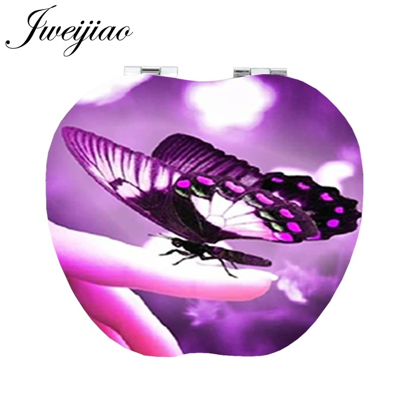 FQ286 JWEIJIAO dream Butterfly инструменты аксессуары в форме яблока зеркала модное карманное зеркало для женщин подарок на день рождения D1249 - Цвет: FQ286