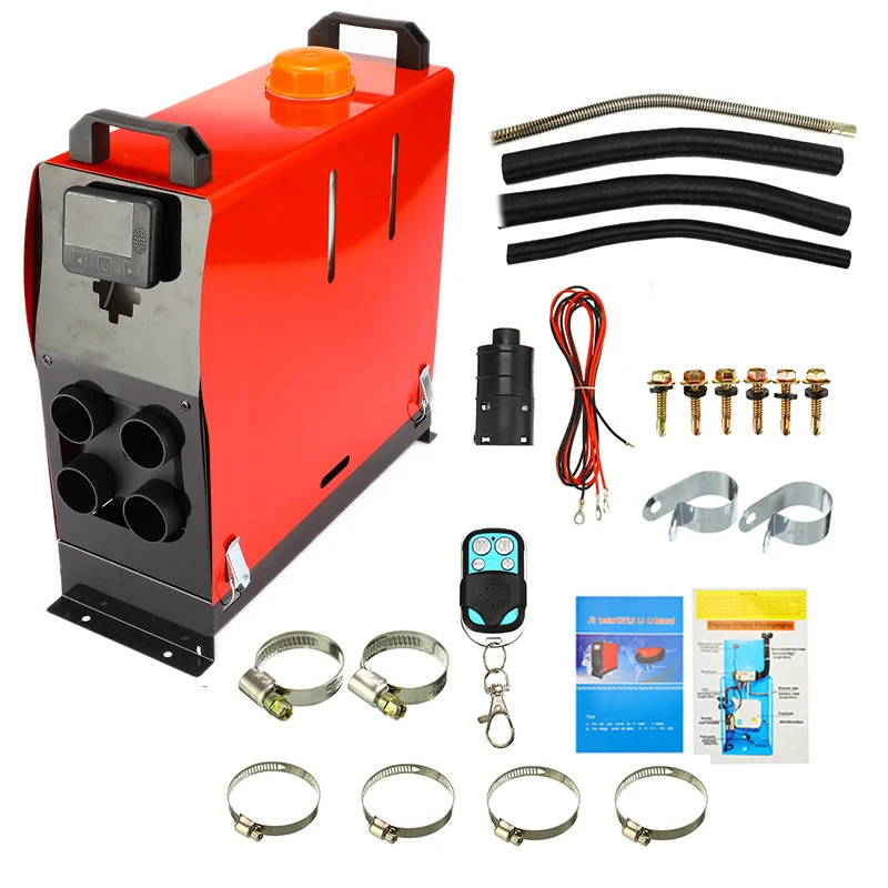8000W 12V русский трансляции Remote Air дизелей нагреватель Универсальный одно отверстие автомобиля подогреватель для грузовых автомобилей автодома лодки ЖК-дисплей ключ зажигания
