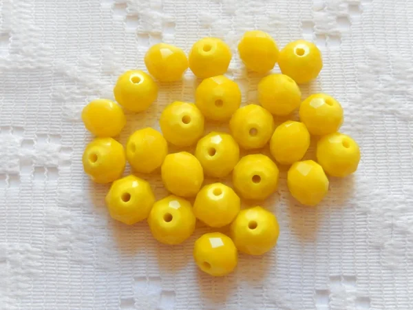 Bling Bling!!! 6mm lemon Yellow Crystal Beads Approx 65Pcs | Украшения и аксессуары