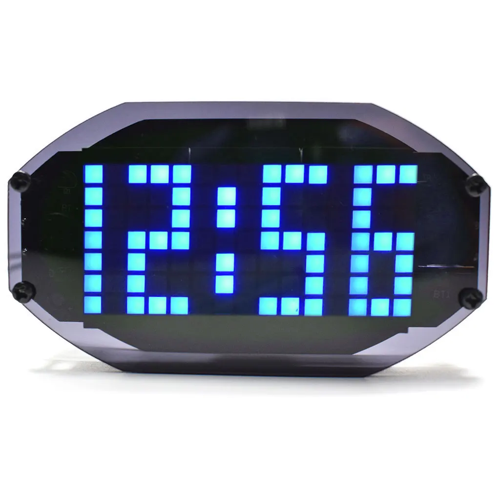 

DIY LED Clock Thermometer Matrix Desktop Alarm Holiday and Birthday Remind Kit
