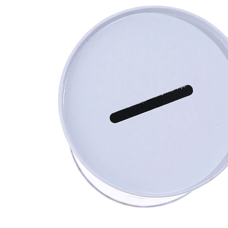 Description Picture 5 of itemTinplate Cylinder Piggy Bank Euro Dollar Picture Box Household Saving Money Box Home Decoration Money Boxes