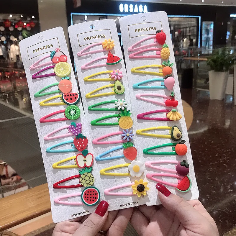 

2/5/10/20Pcs Cute Girl Cloud Lollipop Rainbow Hairpins Cartoon Bobby Pin Hair Clips For Girls Children Headband Kids Accessories