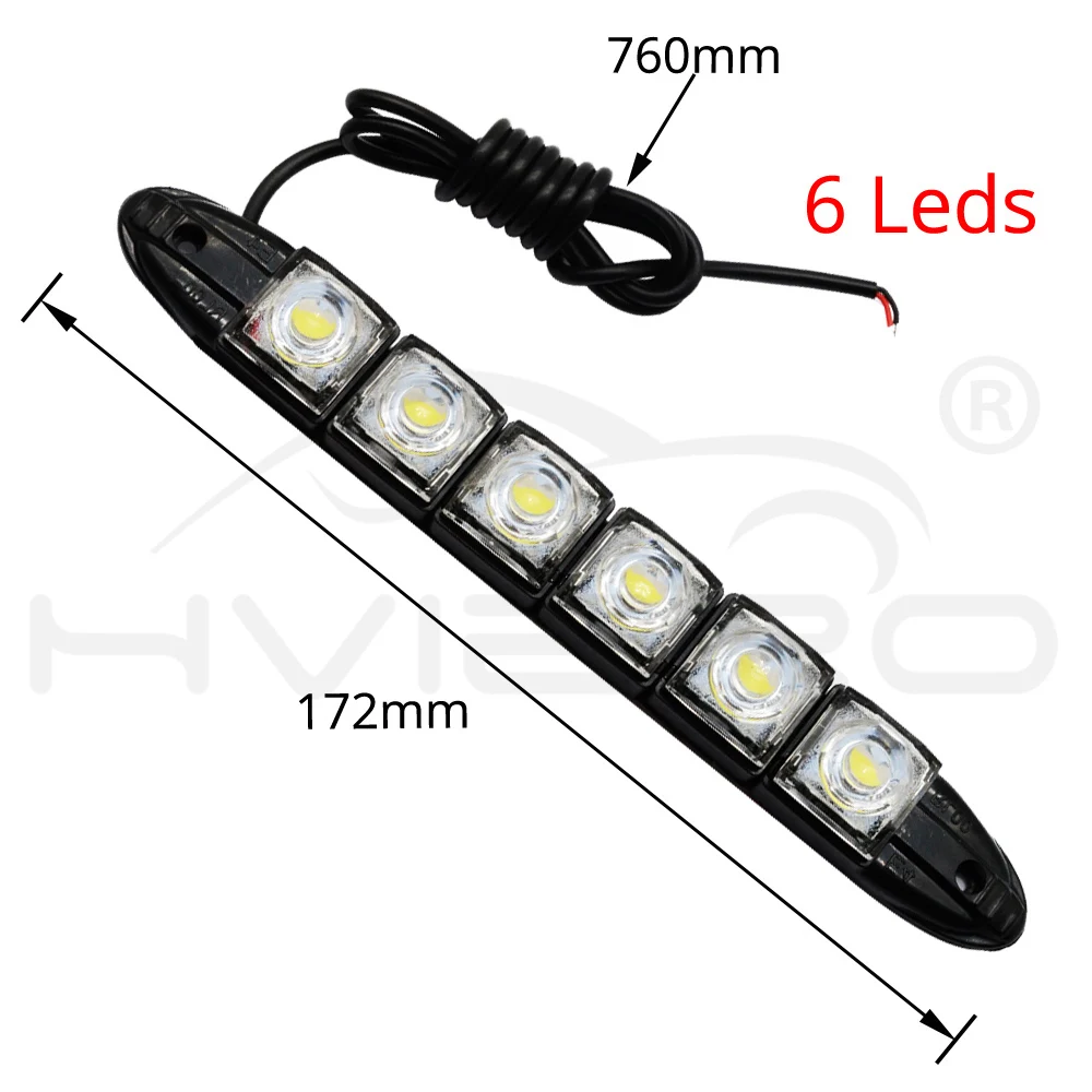 Hviero Car Styling COB DRL Fog Light Flexible Silicone white Daytime Running Lights Auto Led HeadLamp IP67 Waterproof 10w Bright Led car styling