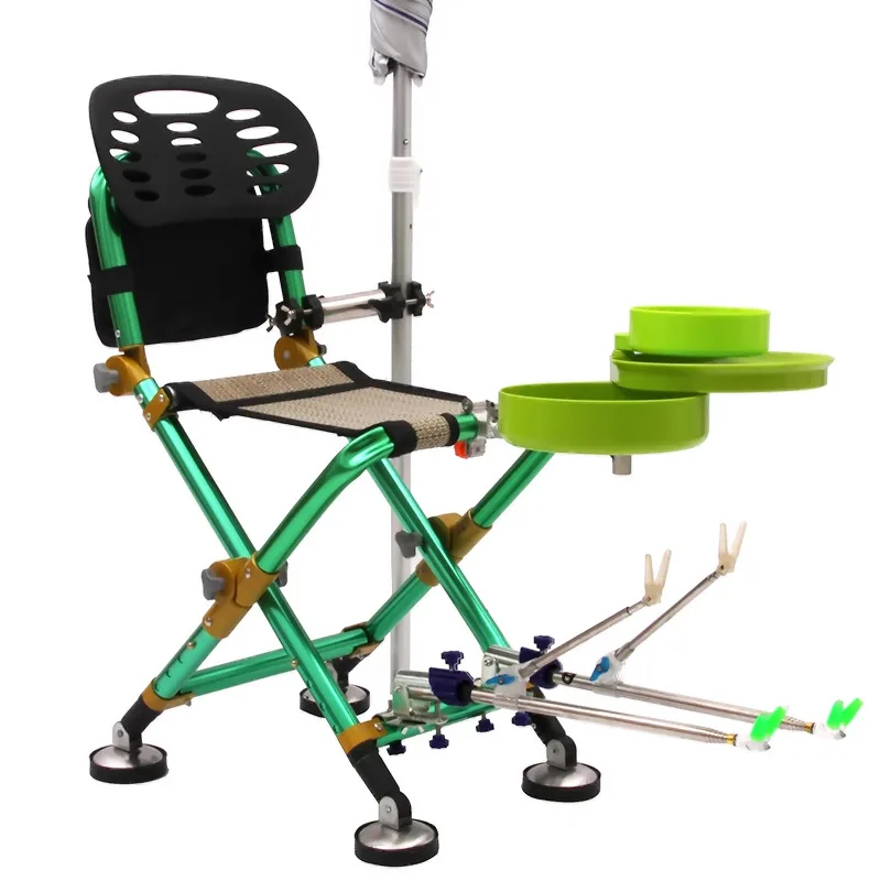 Portable Folding Fishing Chair Camping Chair Seat 600D Oxford Aluminium Fishing for Outdoor Picnic BBQ Beach