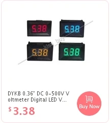 DYKB водонепроницаемый Вольтметр DC 3,5 V-150 V цифровой светодиодный вольтметр 5 V 12 V 24 V 36 v 48 v 60 V 72 v 96 V 120 v для автомобильного аккумулятора