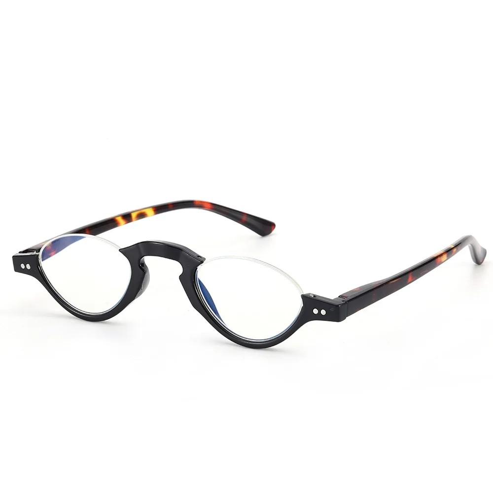 Elbru Hot Style Anti-blue Light Reading Glasses Half-frame Presbyopia Eyeglasses High Definition Spectacles Unisex +10 to +3.5 4