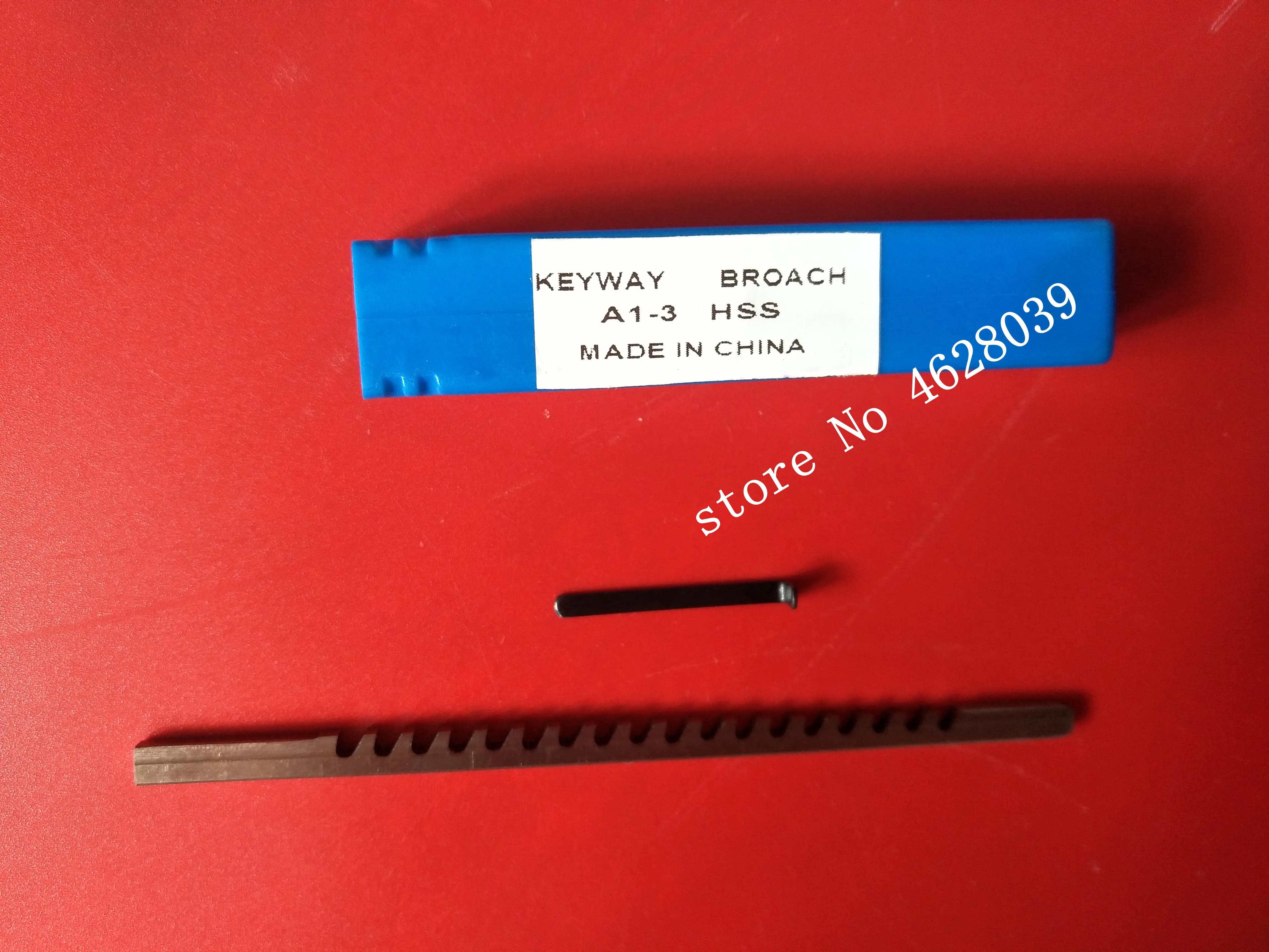 HSS Keyway Broach With Shim High Speed Steel Broaching Tools 3mm A Push-Type Keyway Broach Metric Sized Cutting Machine Tool