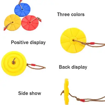 

Safe Indoor Outdoor Plastic Disc Monkey Kids Swing Playground Game Toy Hanging Fitness Playing Swingset Seat M1B4