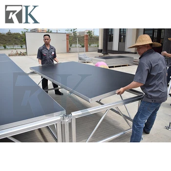 

movable glass Outdoor Performance Stage for wedding concert fashion show