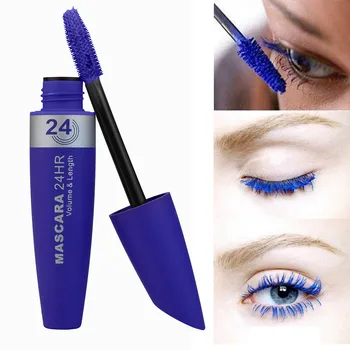 

New Long Curling Makeup Eyelash Multicolor Waterproof Fiber Mascara Eye Lashes Daily Dating Makeup Tools Fake Eyelashes
