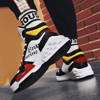 

Winter shoes men high canvas shoes men's non-slip white shoes high quality fashion comfortable shoes men's casual shoes