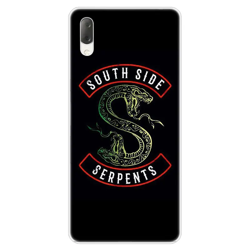 Ривердейл Southside Змеи Логотип Чехол для sony Xperia L1 L2 L3 X XA XA1 XA2 ультра E5 XZ XZ1 XZ2 компактный XZ3 M4 Aqua Z3 Z5