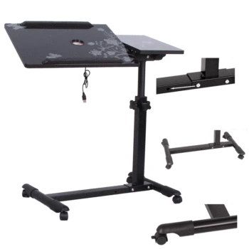 

Computer Desk Portable Laptop Table Adjustable Standing Desk Computer Notebook Stand On Bed Office table Notebook Desks