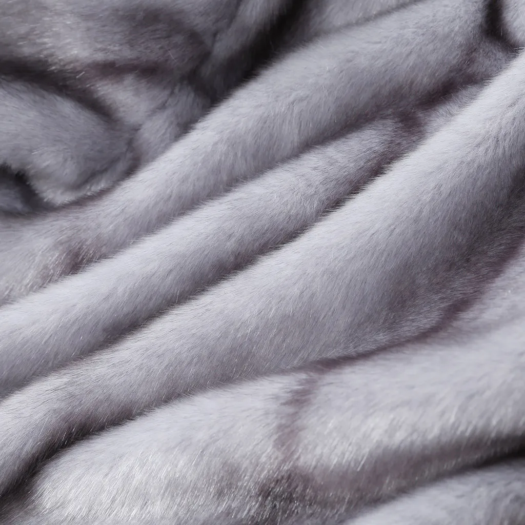 JAYCOSIN элегантное пальто из искусственного меха женская мода осень зима теплая однотонная Меховая куртка женские плюшевые Пальто Повседневное пальто 9820