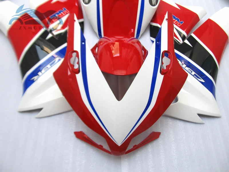 Красный белый впрыска обтекателя комплект Подходит для Honda CBR1000RR 2012- CBR 1000RR 12-15 ABS пластик спортивный обтекатель комплекты кузова kk02