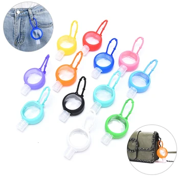 

1pc 30ml Mini Round Empty Silicone Hand Sanitizer Disposable No Clean Detachable Cover Travel Portable Safe Gel Bottle