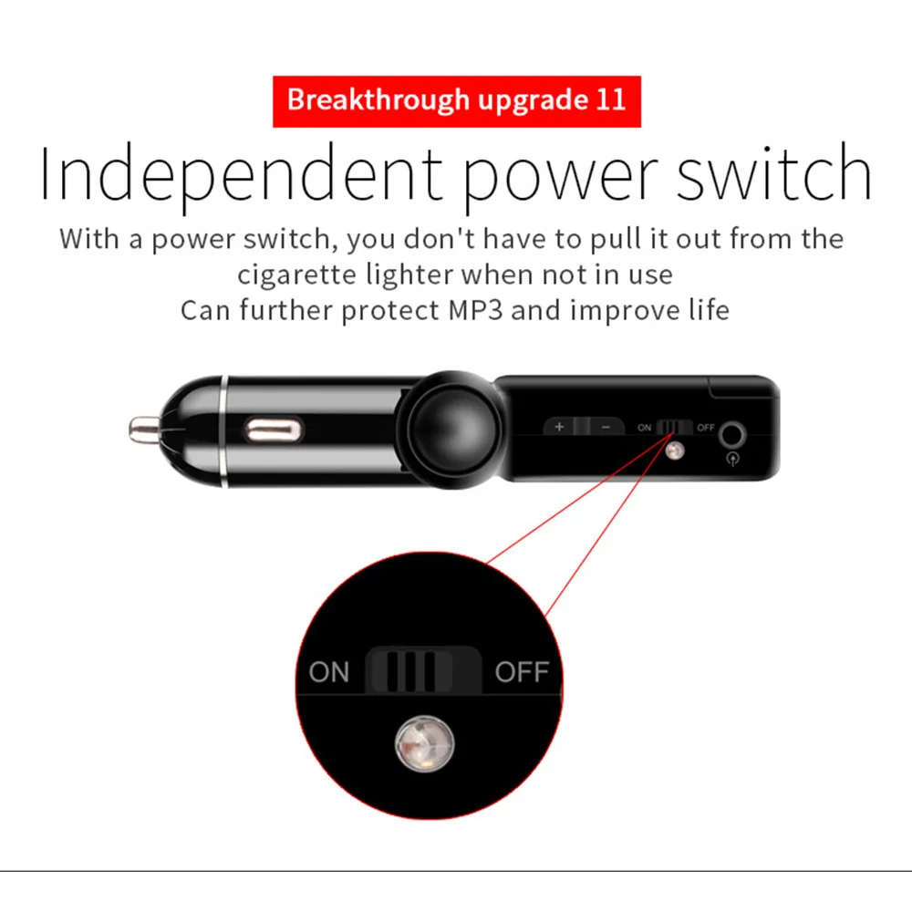 Автомобильная зарядка MP3-плеер BC06B Авто Bluetooth fm-передатчик Hands-free автомобильный Bluetooth двойной USB автомобильный музыкальный плеер
