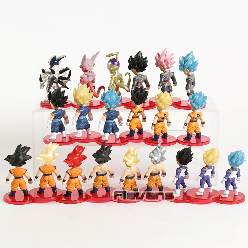 Dragon Ball Z Ultra Instinct Son Goku Super Saiyan Gohan Vegeta Vegetto Freeza Syn Shenron мини-фигурки из ПВХ игрушки 21 шт./компл