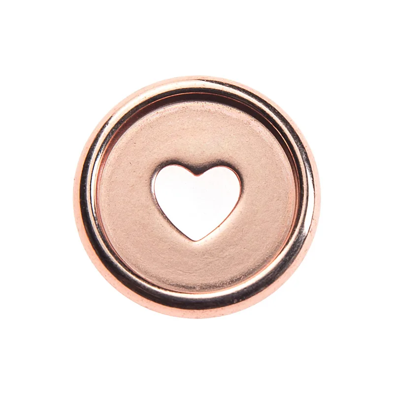 

1PCS Binding Ring Notebook Mushroom Hole Button lastic Loose-leaf Coil 360 Degree Foldable Plastic Disc Ring Heart-Shaped Bckle