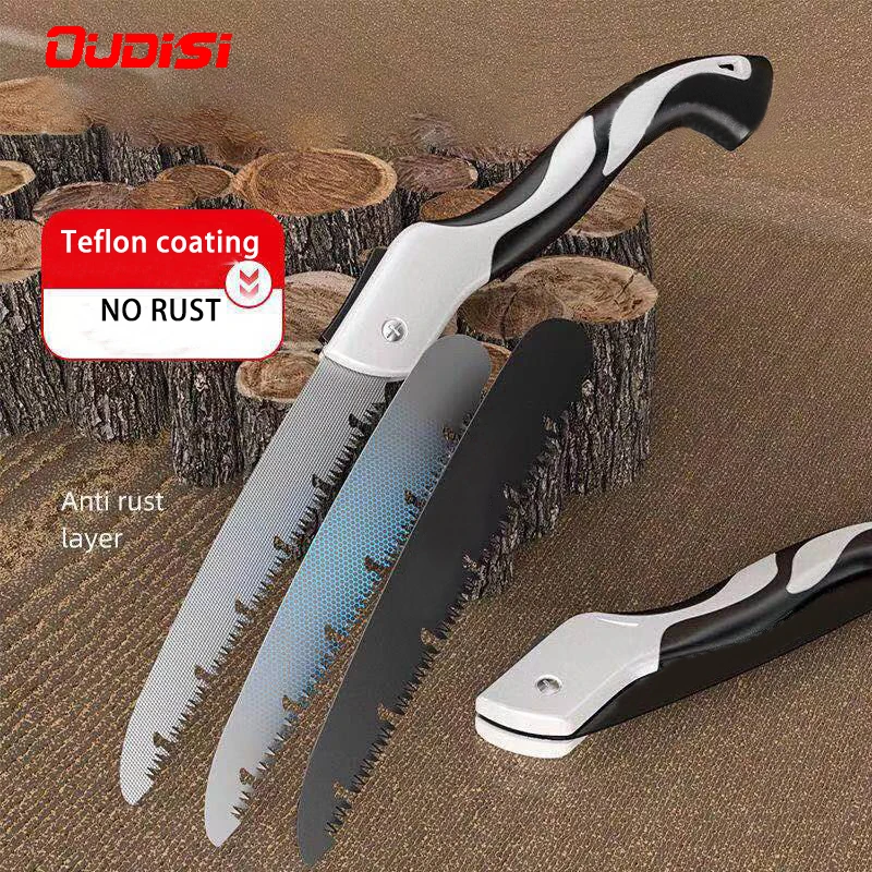 OUDISI 580MM Wood Folding Saw Outdoor For Camping SK5 Grafting Pruner for Trees Chopper Garden Tools Unility Knife Hand Saw