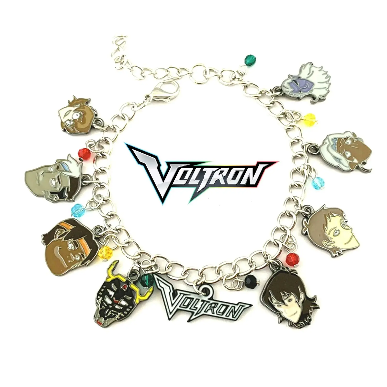 

2019 new Fashion Novelty Voltron Cartoon Theme Multi Charms Jewelry Bracelet