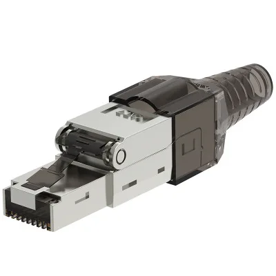 

No pressure shield crystal head RJ45 no tool connector No pressure cable 7 no wiring terminal