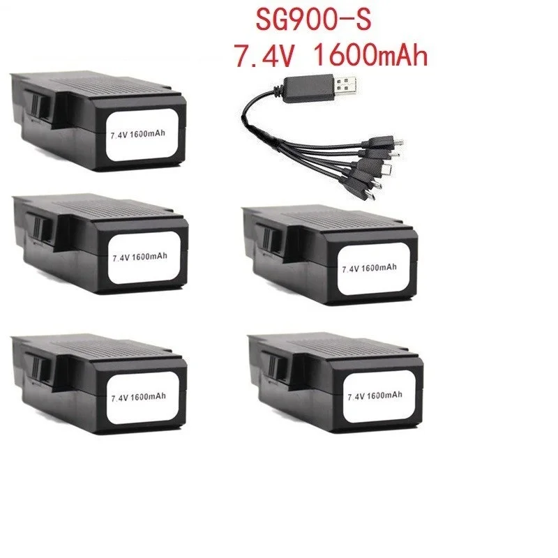 (5 в 1) 7 4 V 1600mAh литий-полимерный Батарея Зарядное устройство для SG900s SG900-S р/у